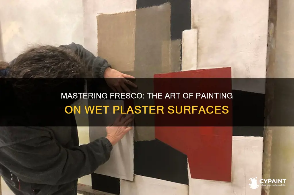 when an artist paints directly on wet plaster