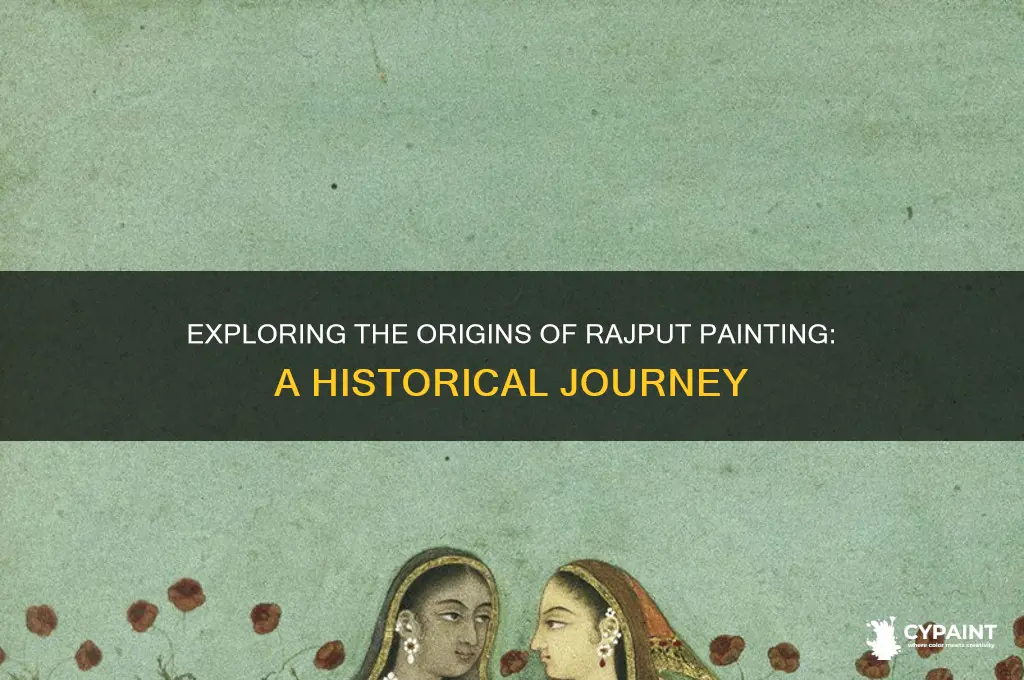 when and where did the rajput painting originate