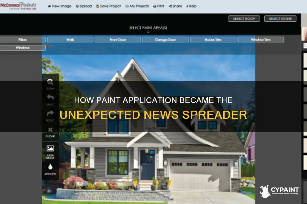 when applying the paint was spreading the news