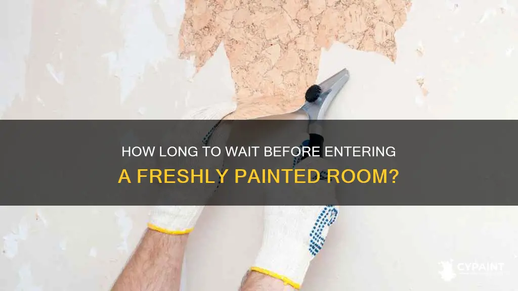 when can i go in a newly painted room
