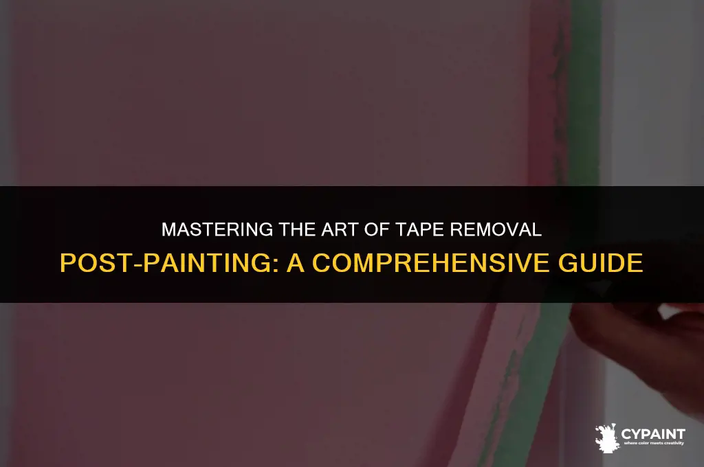 when can i take tape off after painting