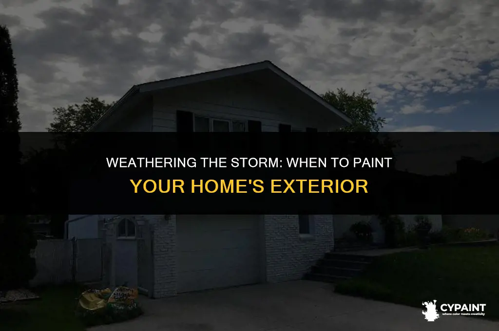 when can you do exterior painting and if it rains