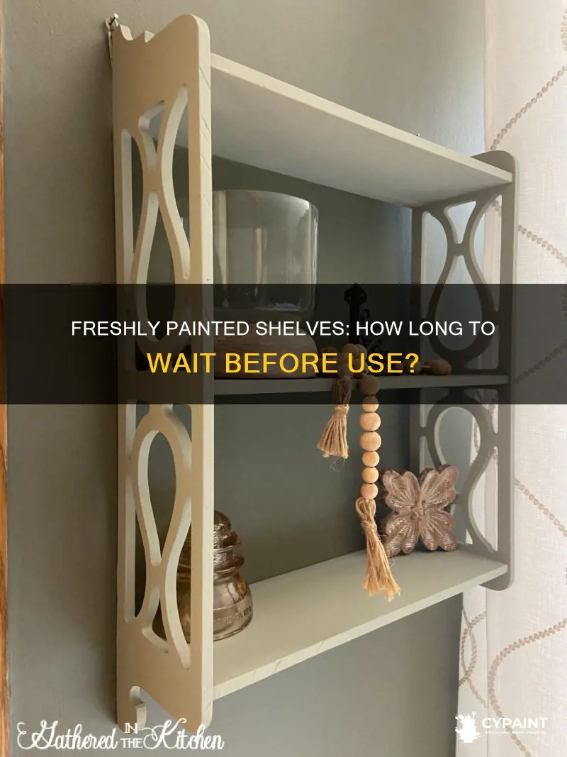 when can you put stuff on freshly painted shelves