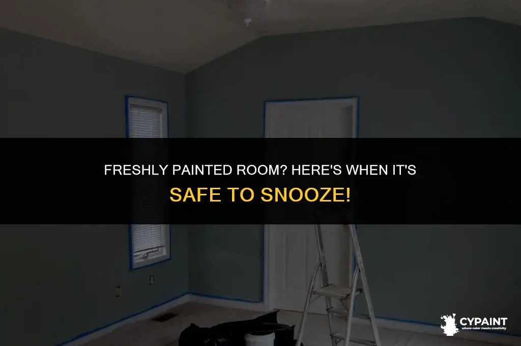 when can you sleep in a room after painting it