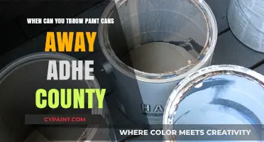 Disposing of Paint Cans in Adhe County: When and How?