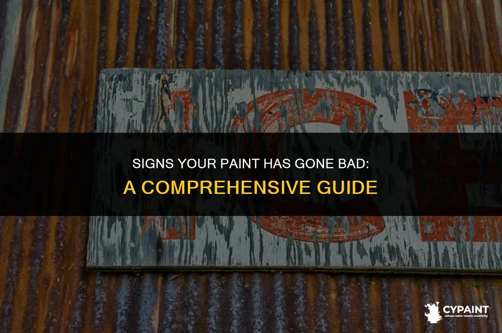 when can you tell if paint is ruined