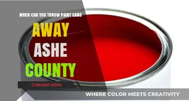 How to Dispose of Paint Cans in Ashe County