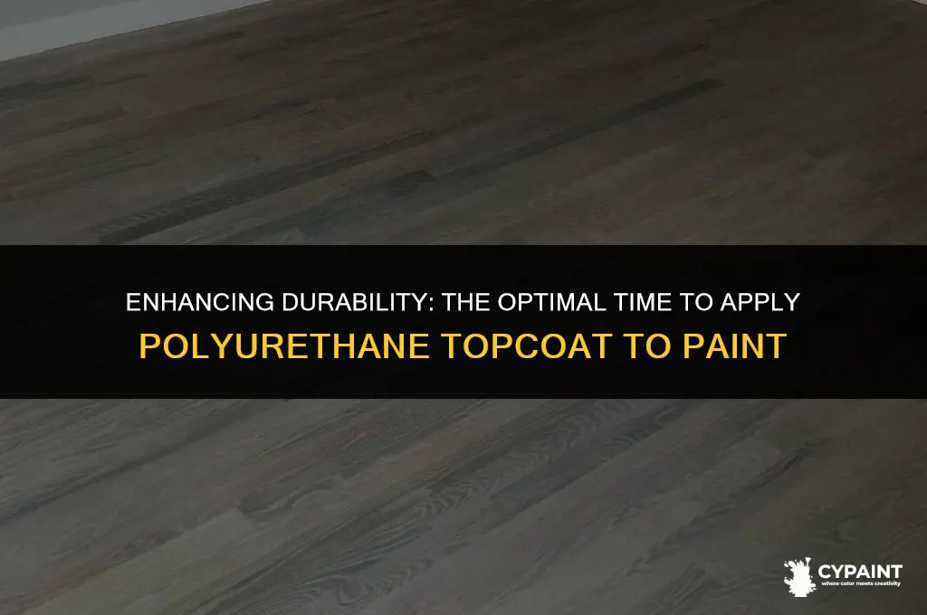 when can you top coat paint with polyurethane