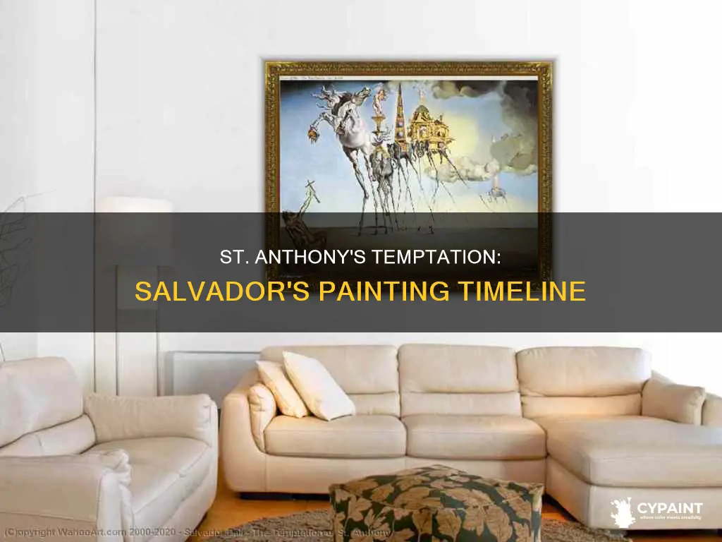 when dd salvador paint the temptation of st anthony