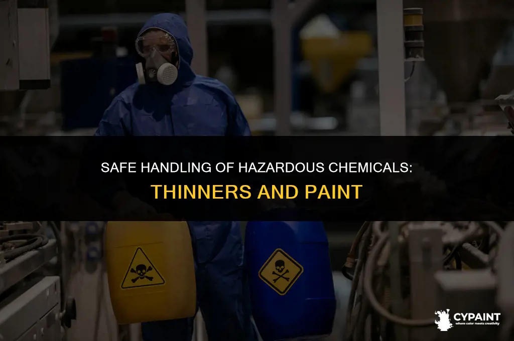 when dealing with hazardous chemicals such as thinners and paint