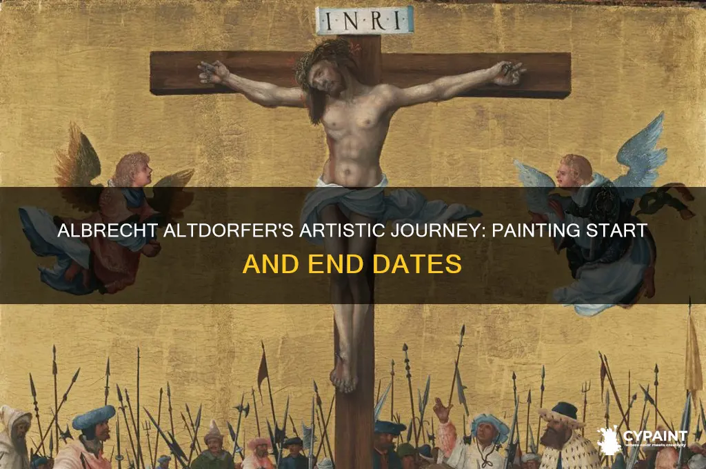 when did albrecht altdorfer start and stop painting