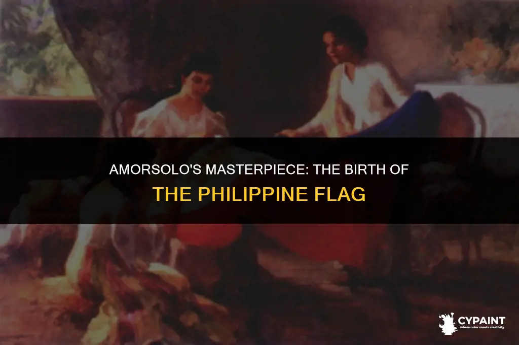 when did amorsolo painted the making of the philippine flag
