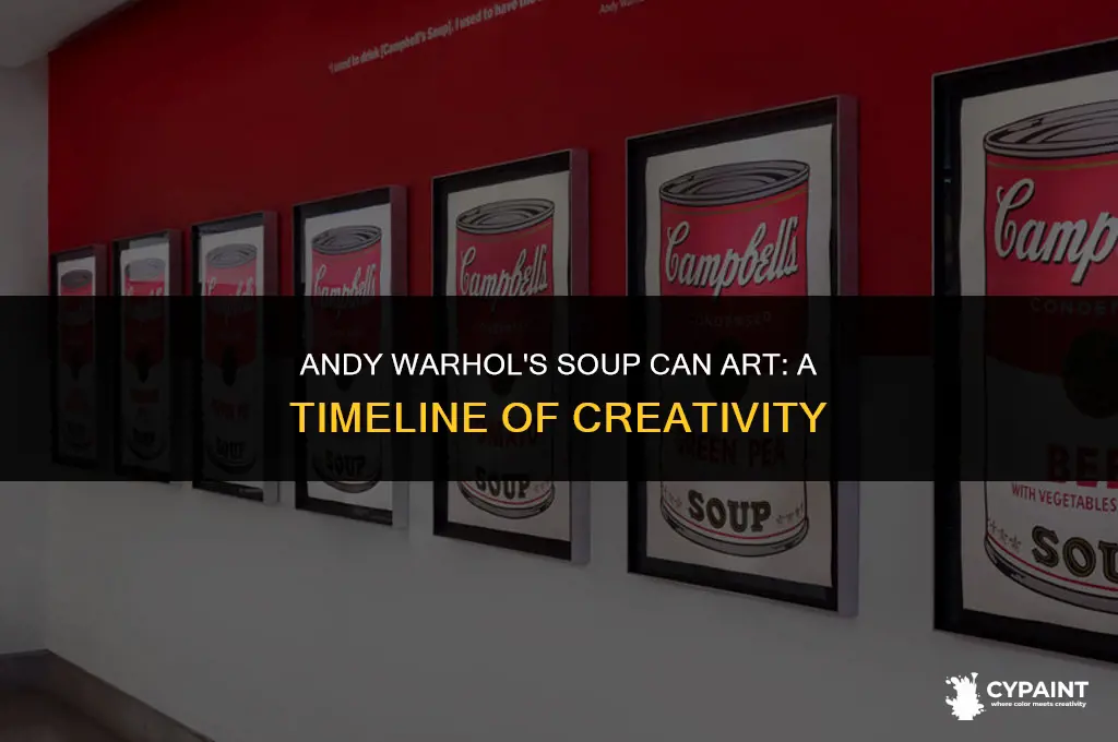 when did andy warhol paint the soup can