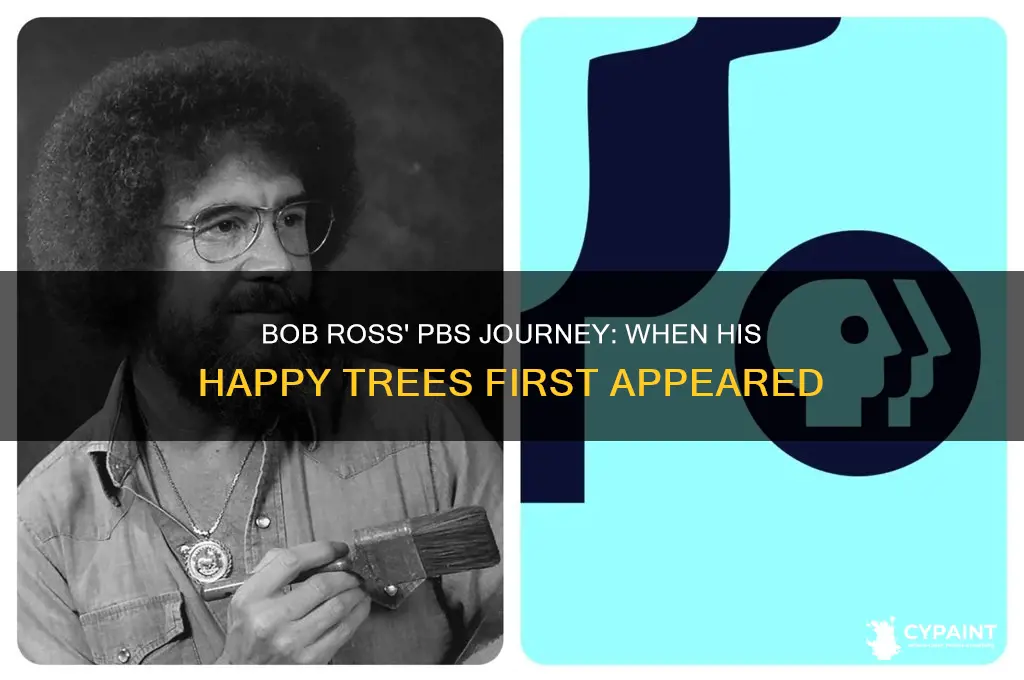 when did bob ross start painting for pbs