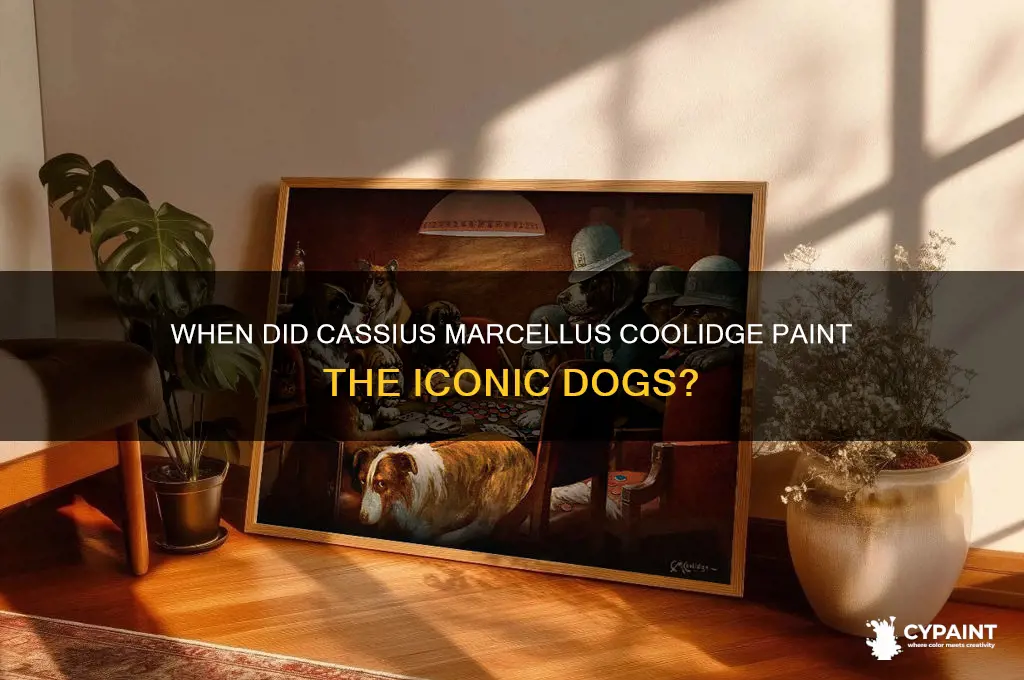 when did cassius marcellus coolidge paint the dog