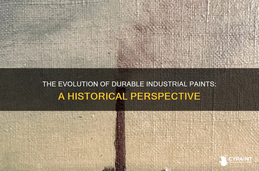 when did chemists first develop durable industrial paints