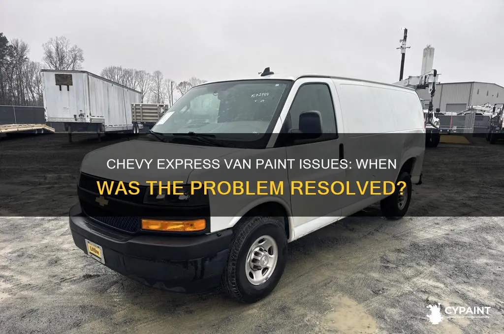 when did chevy fix express van paint issues
