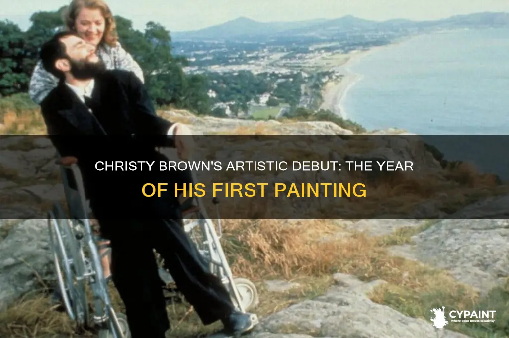 when did christy brown publish his first painting