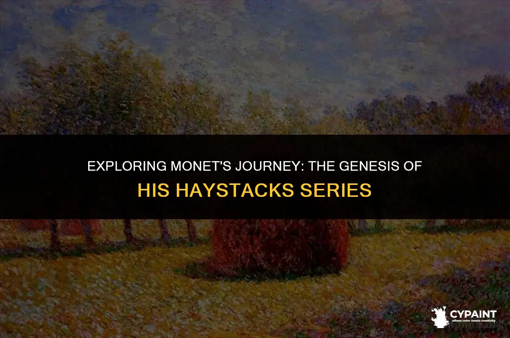 when did claude monet start painting his series of hahystacls