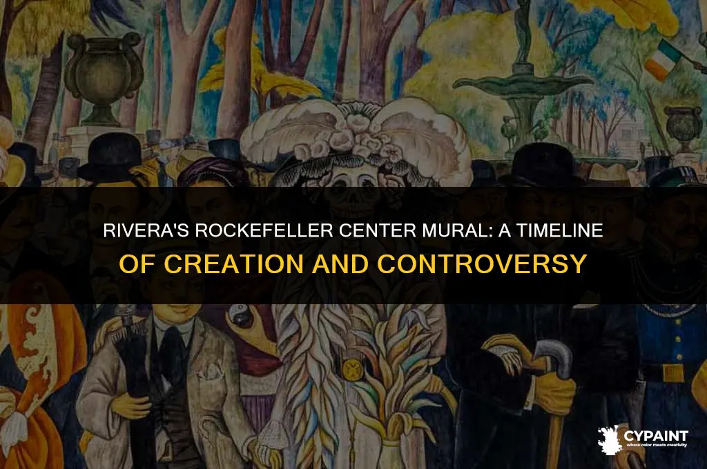 when did diego rivera paint the mural at rockefeller center