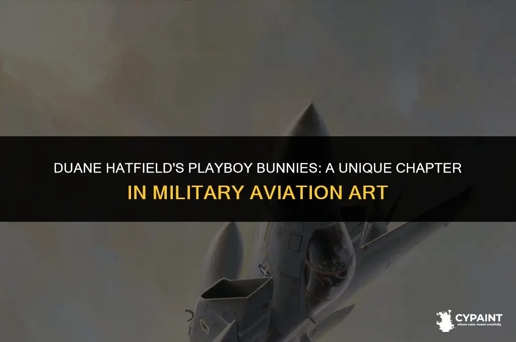 when did duane hatfield paint military planes with playboy bunnies