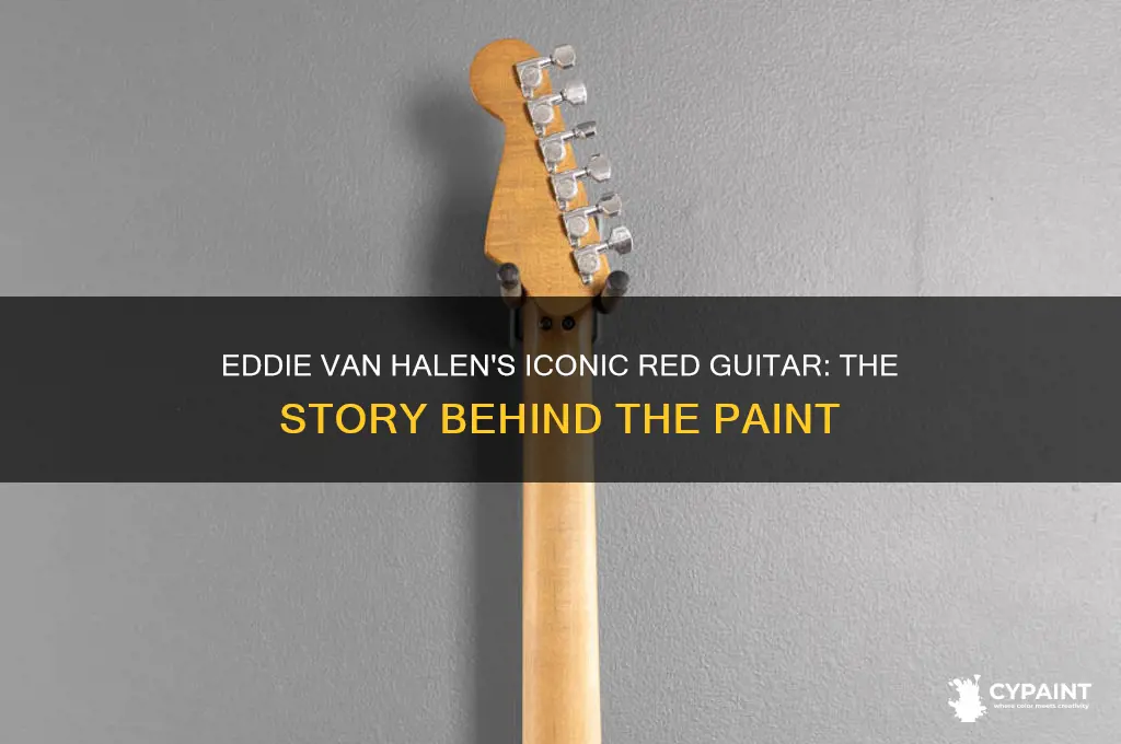 when did eddie van halen paint guitar red
