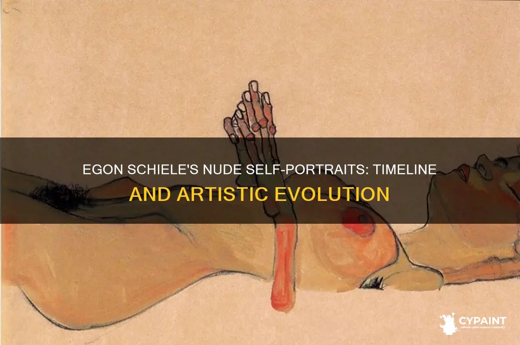 when did egon scheile paint nude self portraits