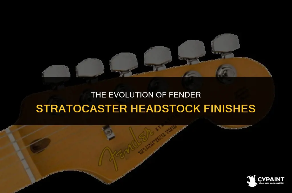 when did fender paint the headstocks of it