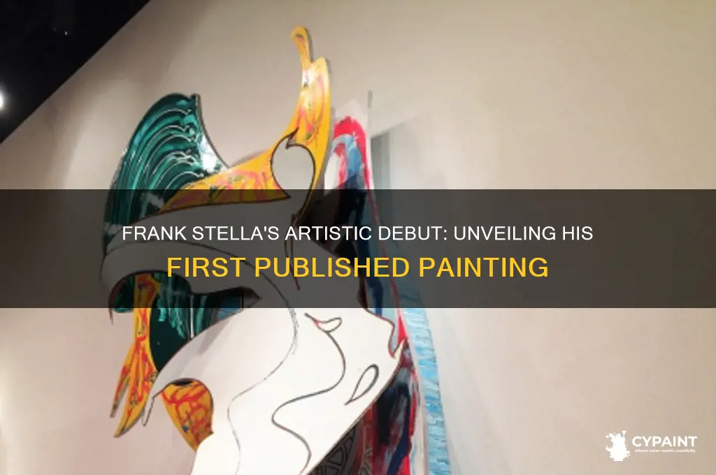 when did frank stella publish his first painting
