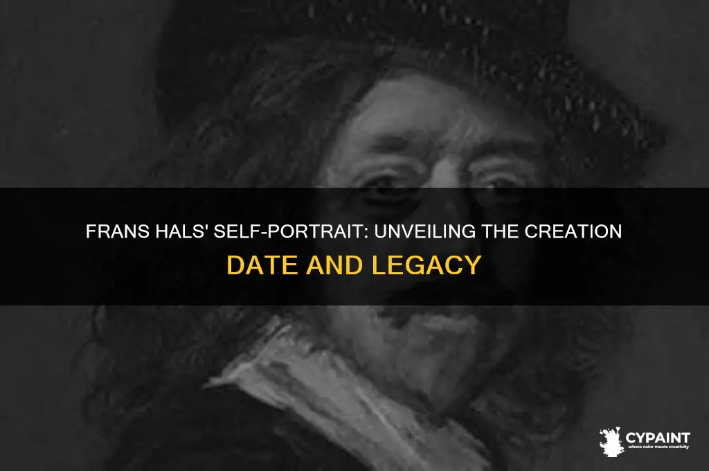 when did frnas hals paint his self-protrait