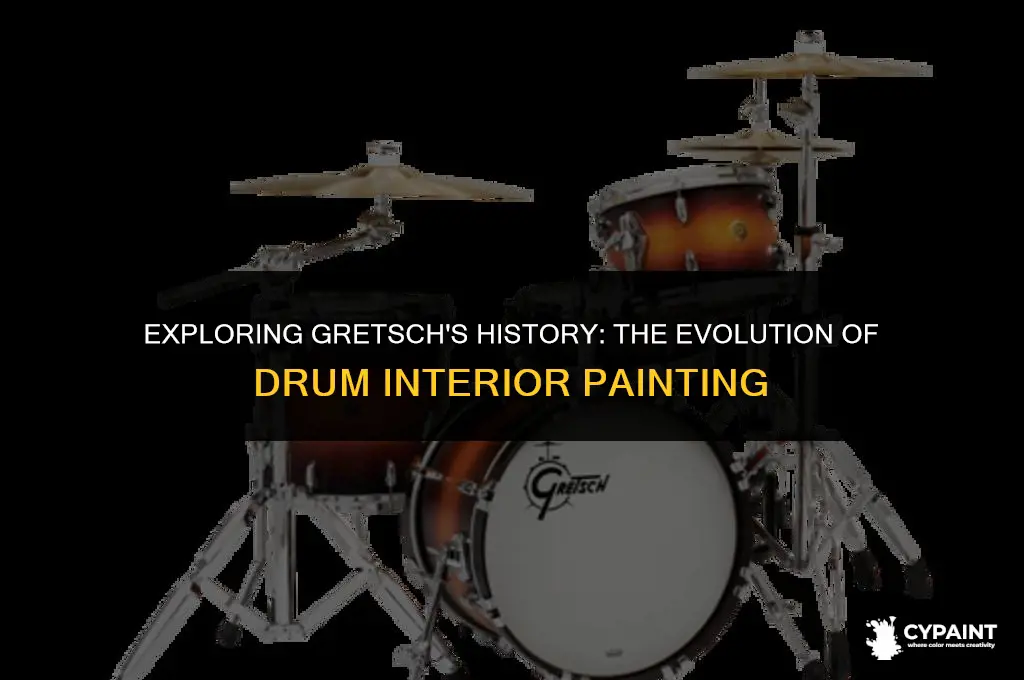 when did gretsch start painting the inside of their drums
