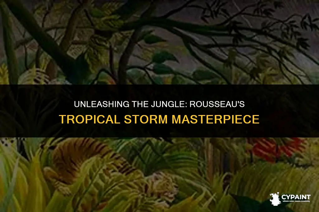 when did henri rousseau paint tiger in a tropical storm