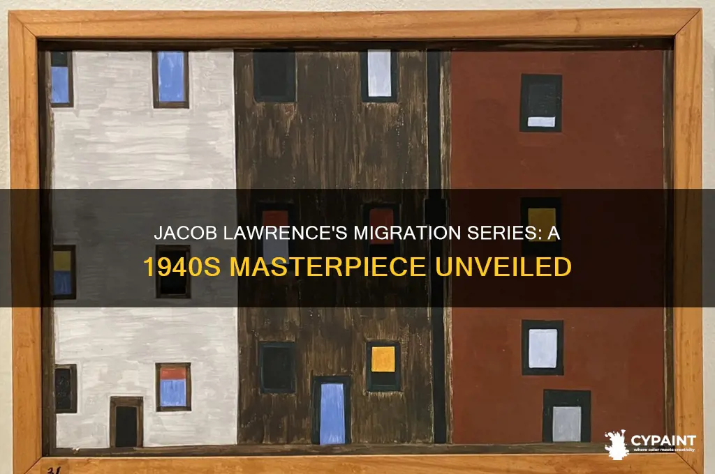 when did jacob lawrence paint the migration series