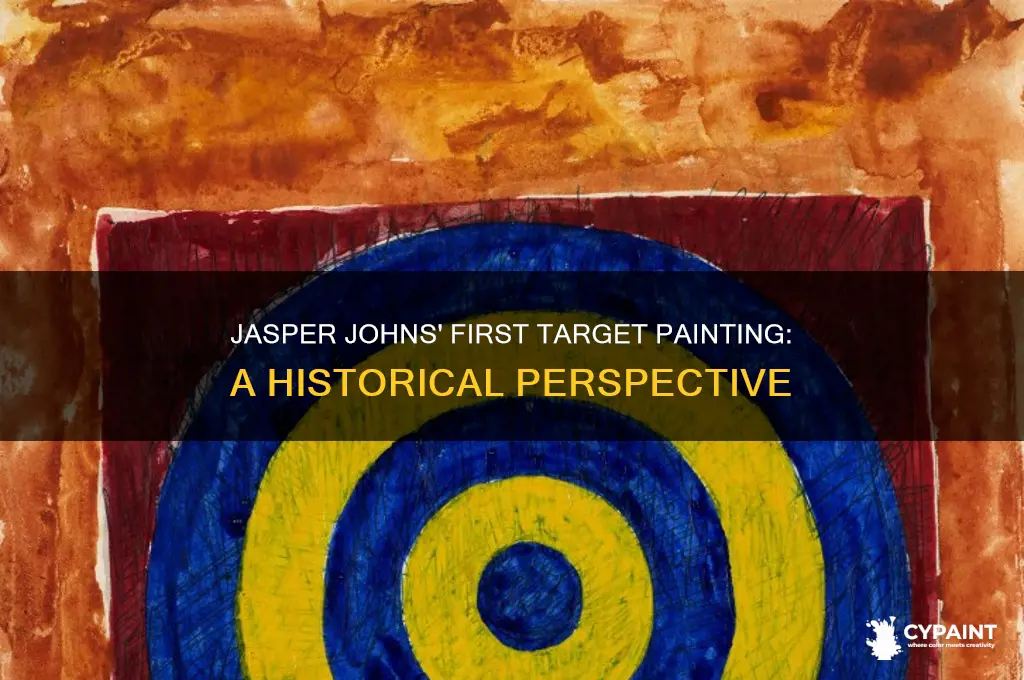 when did jasper johns paint his first target