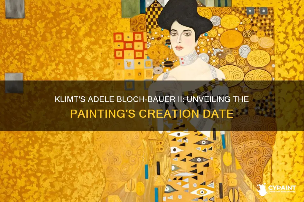 when did klimt paint adele bloch-bauer ii