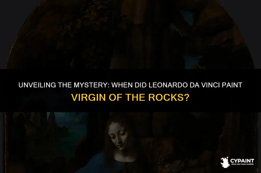 when did leonardo da vinci paint virgin of the rocks