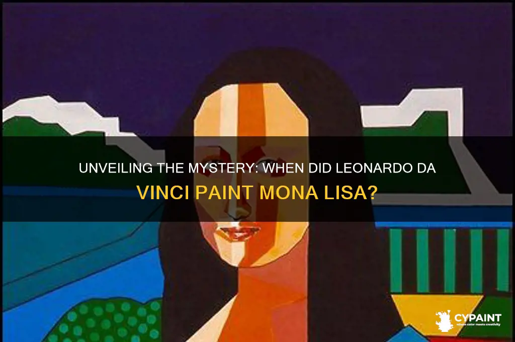 when did leonardo da vinci painted mona lisa