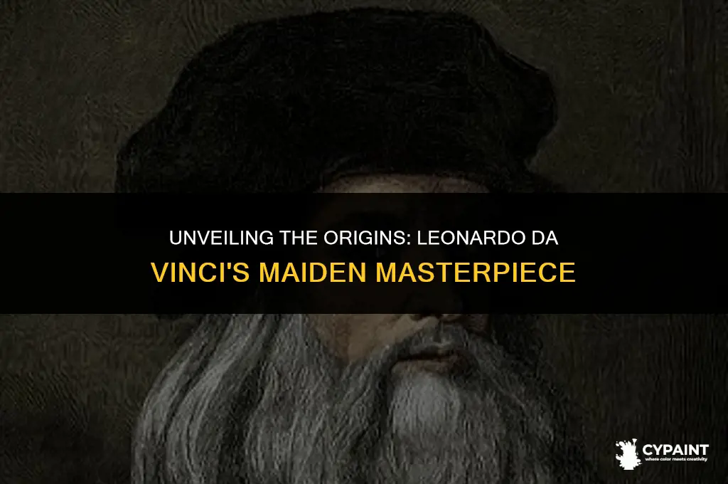 when did leonardo da vinci start painting his first painting
