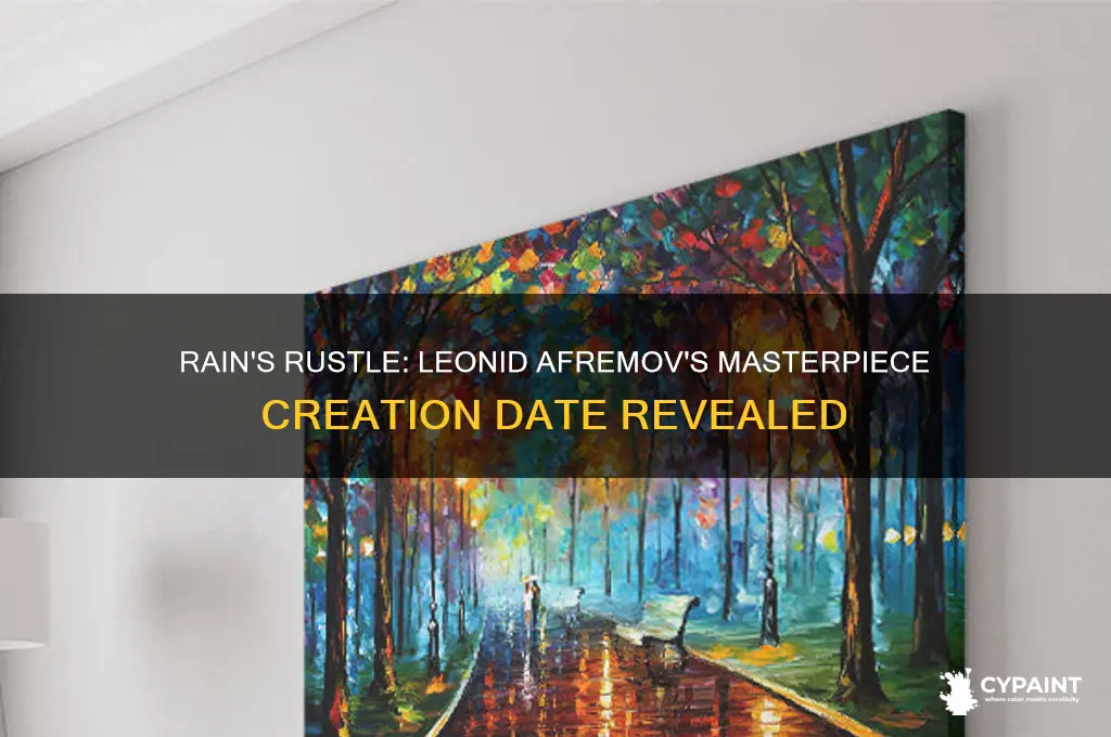 when did leonid afremov paint rain