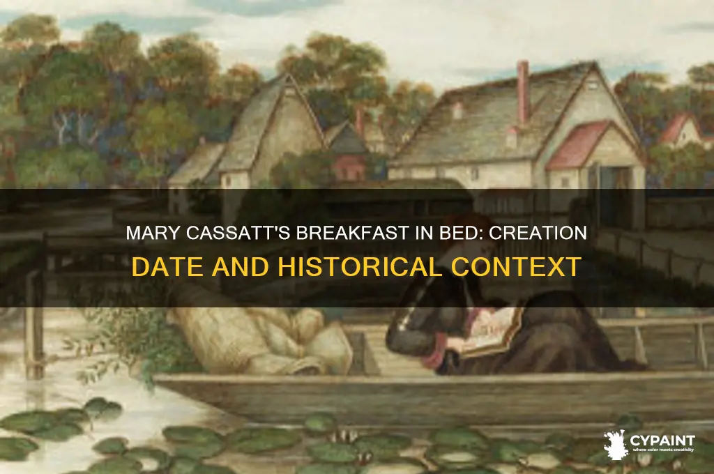 when did mary cassatt paint breakfast in bed