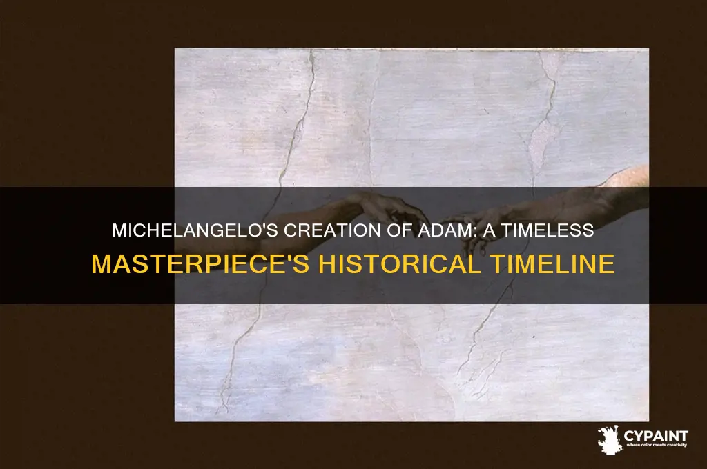 when did michelangelo paint the creation of adam