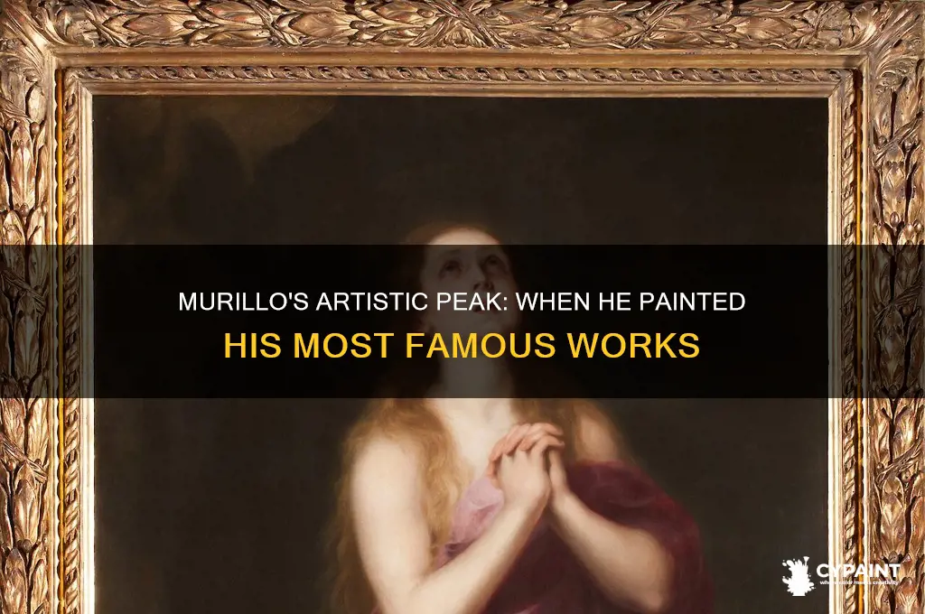 when did murillo paint most of his art