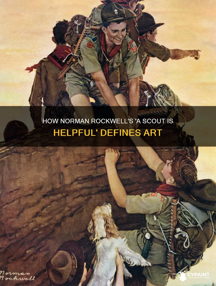 when did norman rockwell paint a scout is helpful