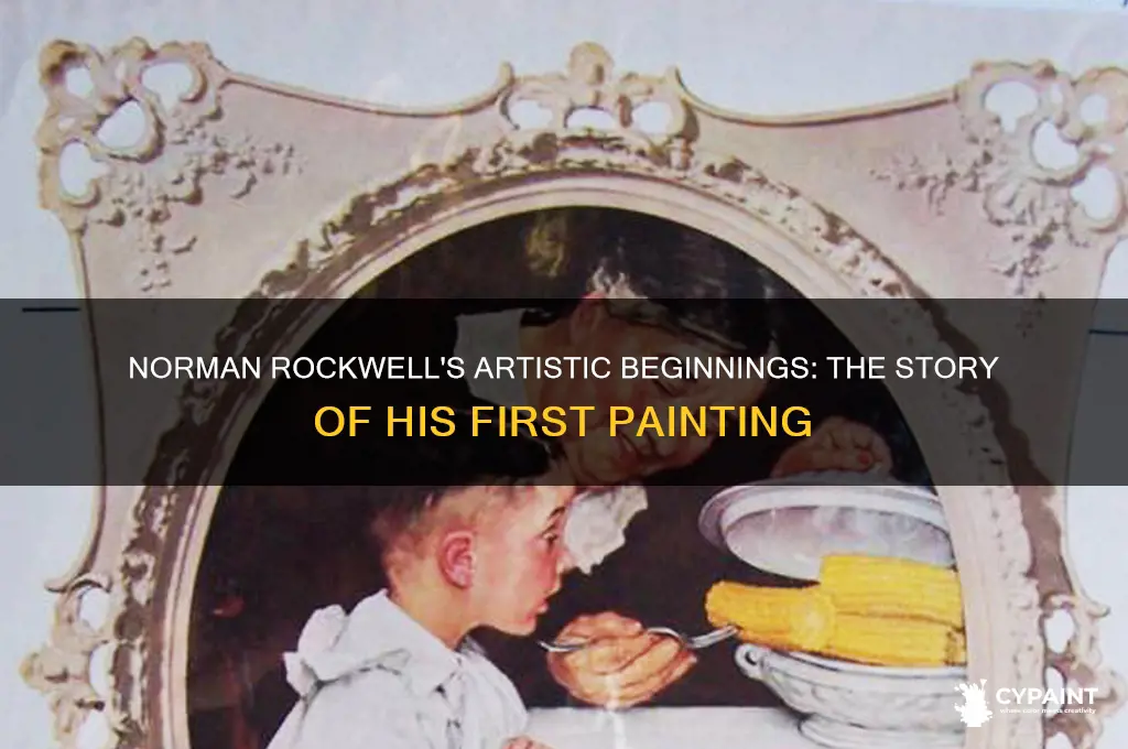 when did norman rockwell paint his first painting