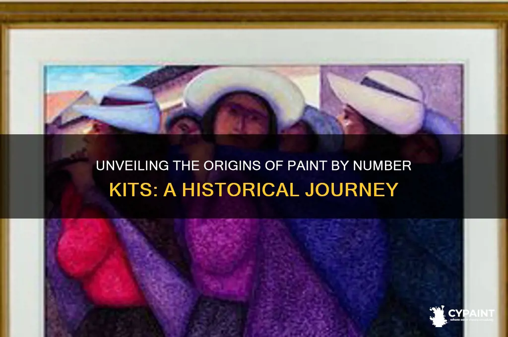 when did paint by number kits come out