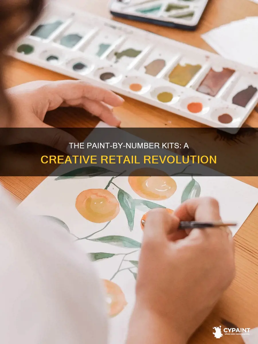 when did paint-by-number kits ome to stores
