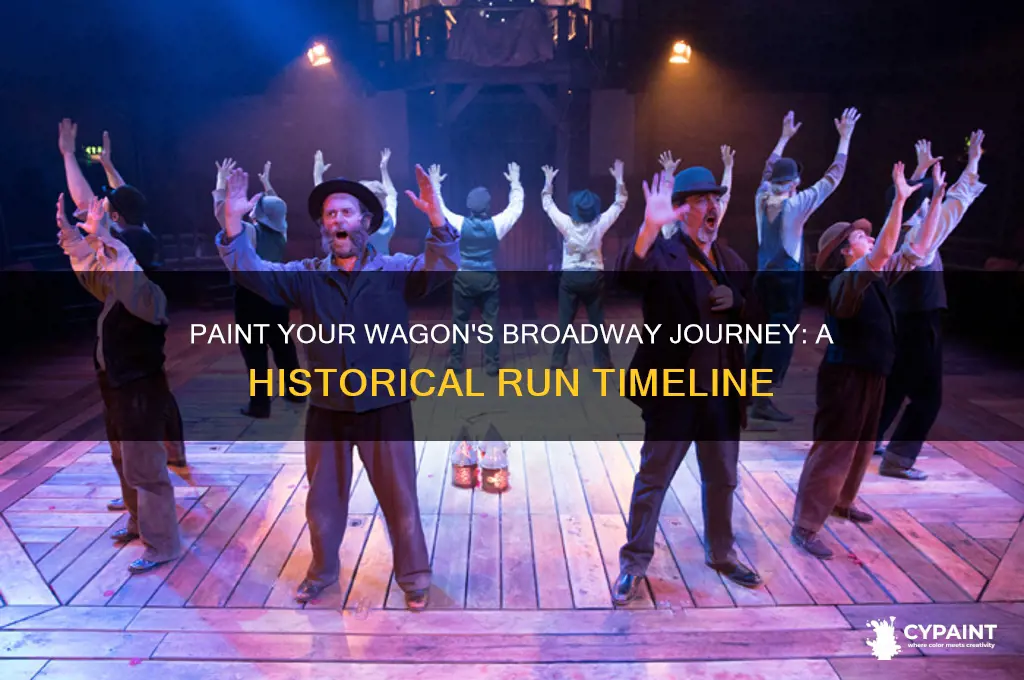 when did paint your wagons run on broadway