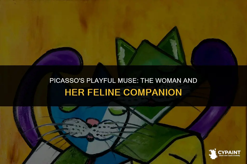 when did picasso paint woman playing with a small cat