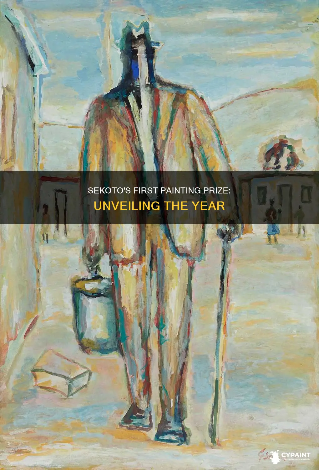 when did sekoto win his first prize for painting