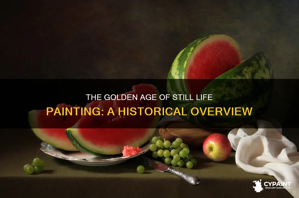 when did still life painting become popular heyday